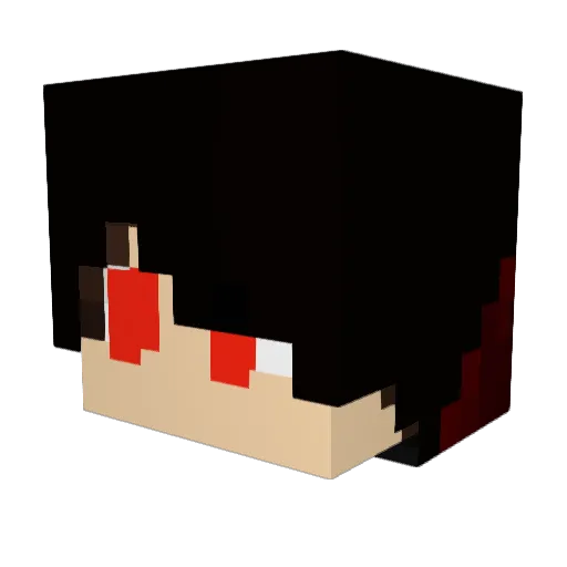 MonDrag Minecraft avatar head, 3D render
