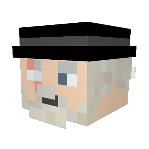 MonGrond Minecraft avatar head, 3D render