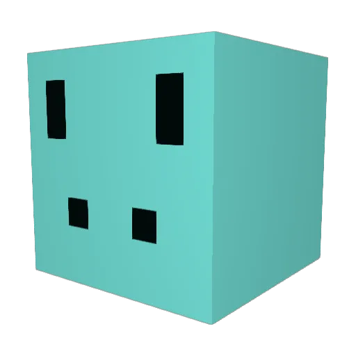 MonO512 Minecraft avatar head, 3D render