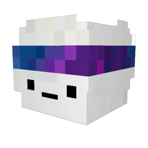 MonXiao Minecraft avatar head, 3D render