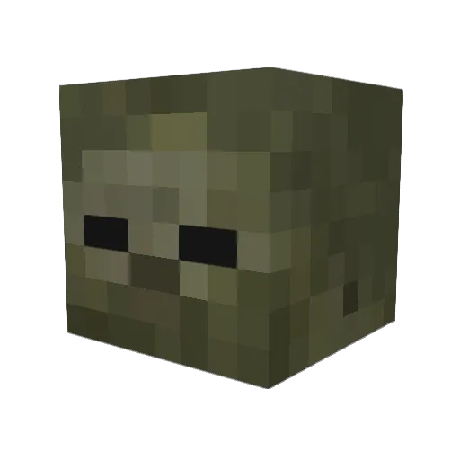Mona0831hb Minecraft avatar head, 3D render