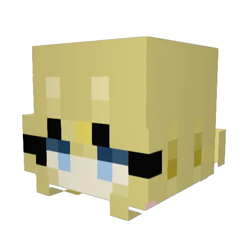MonaLisa956 Minecraft avatar head, 3D render