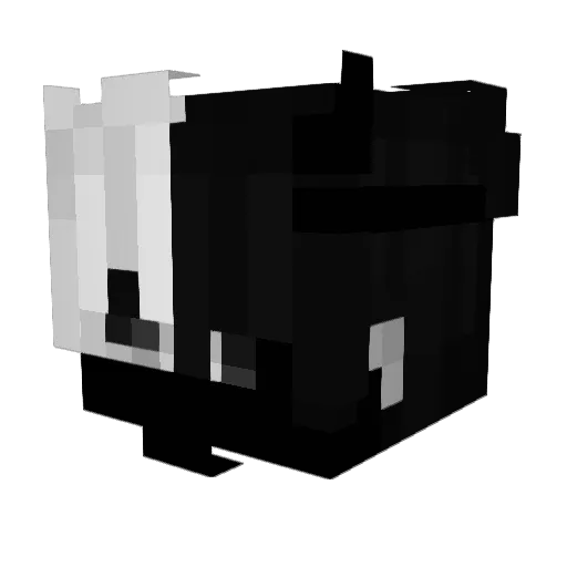 Mona_China Minecraft avatar head, 3D render