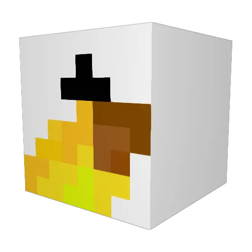 Monakere Minecraft avatar head, 3D render
