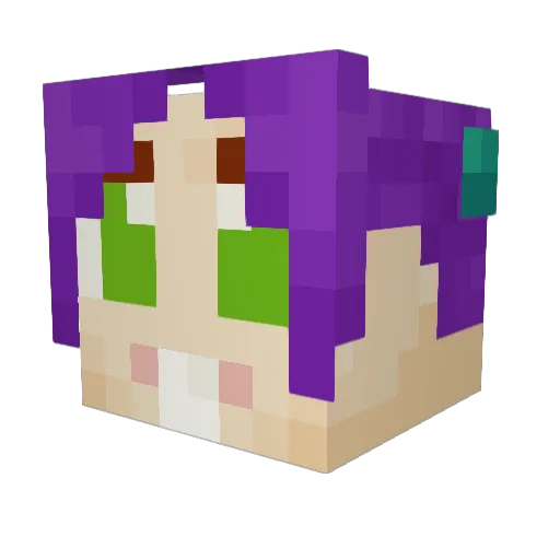 Monalisa336 Minecraft avatar head, 3D render