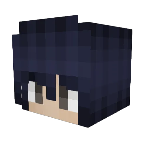 MonarchRomero Minecraft avatar head, 3D render