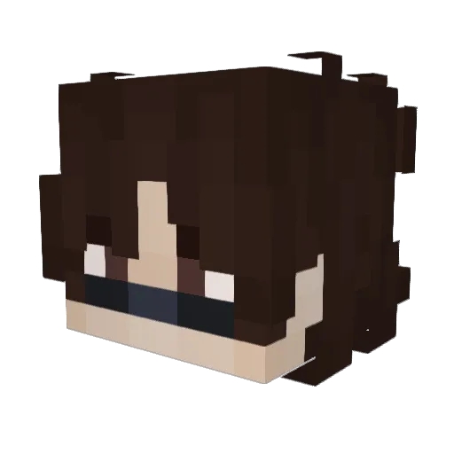 MonarchS_3 Minecraft avatar head, 3D render