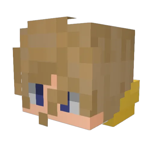 Monarch_Monster Minecraft avatar head, 3D render