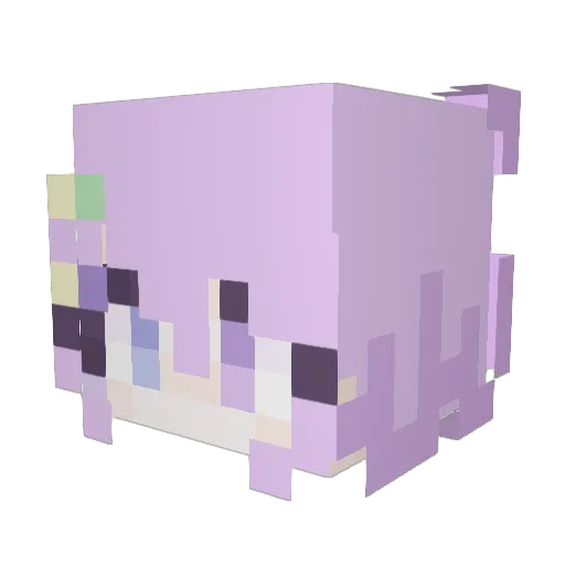 Monarch_du Minecraft avatar head, 3D render