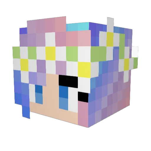 Monarchplaysmc Minecraft avatar head, 3D render