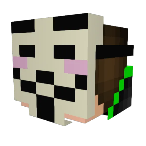 MonarxLP Minecraft avatar head, 3D render