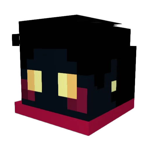 Moncadeaux9 Minecraft avatar head, 3D render