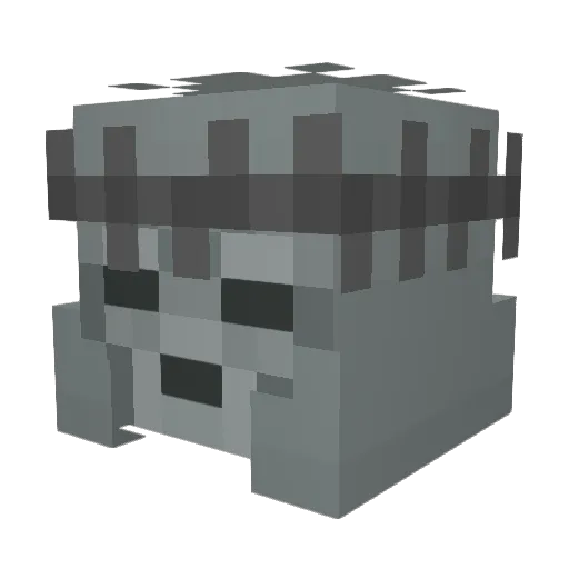 MonchTheBred Minecraft avatar head, 3D render