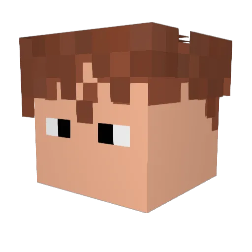 Monchhichi2011 Minecraft avatar head, 3D render