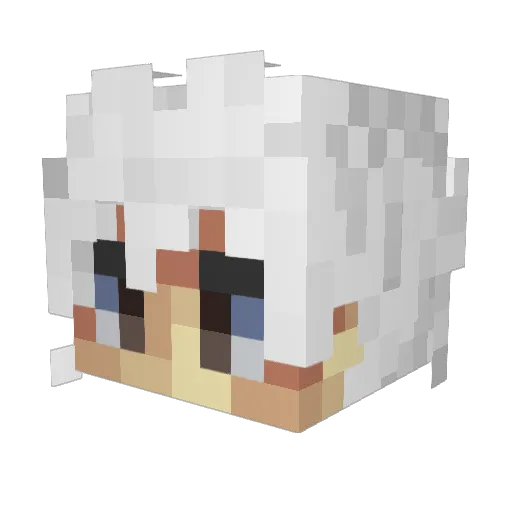 Moncky93 Minecraft avatar head, 3D render