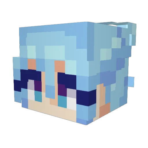 Mond18 Minecraft avatar head, 3D render