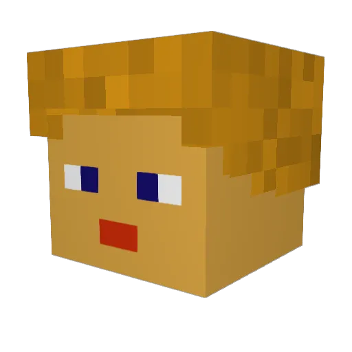 Mond20000 Minecraft avatar head, 3D render