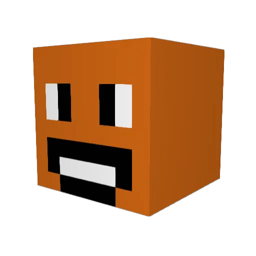Mond4rk Minecraft avatar head, 3D render
