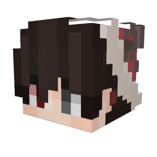 MondCreme Minecraft avatar head, 3D render