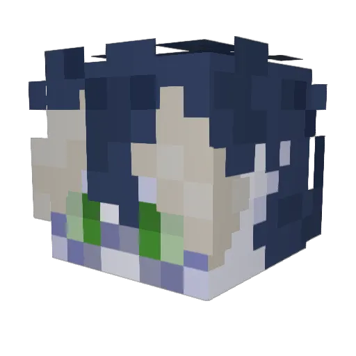 MondStrom Minecraft avatar head, 3D render