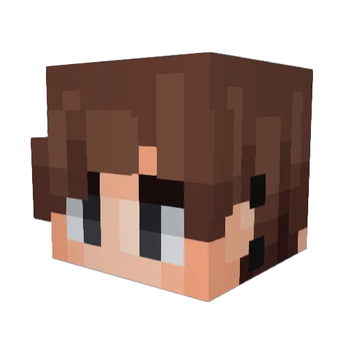 Mond_1 Minecraft avatar head, 3D render