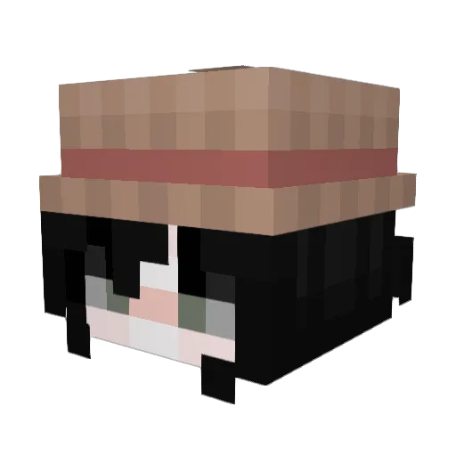 MondayDude Minecraft avatar head, 3D render