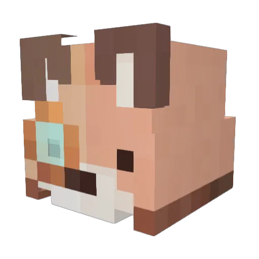 MondayStyx Minecraft avatar head, 3D render