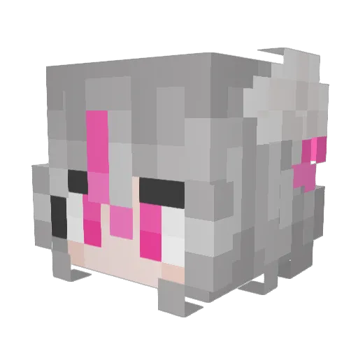 Monday_SuMonday Minecraft avatar head, 3D render