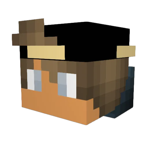 Mondaykill3 Minecraft avatar head, 3D render