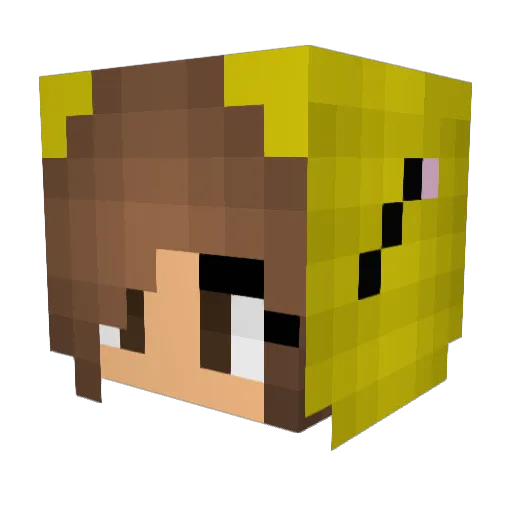Mondays12 Minecraft avatar head, 3D render