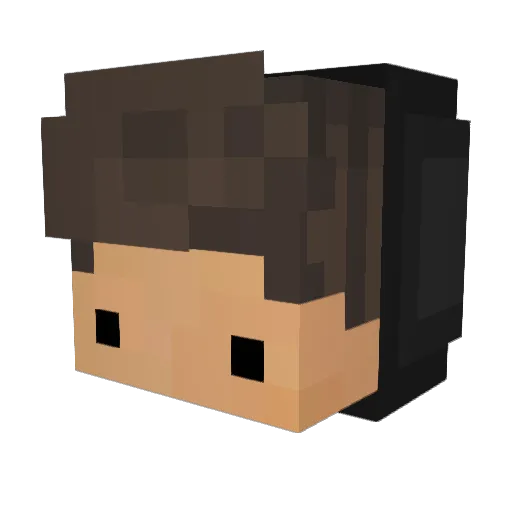 Mondayss Minecraft avatar head, 3D render