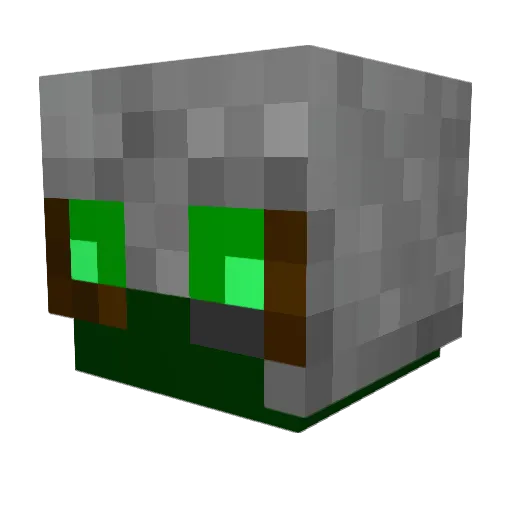 Mondkrater392 Minecraft avatar head, 3D render