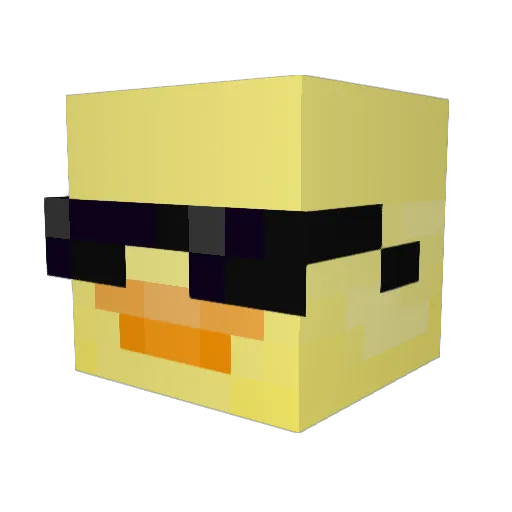 Mondongoo Minecraft avatar head, 3D render