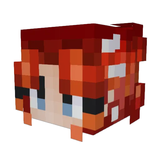 MondscheinS0nate Minecraft avatar head, 3D render
