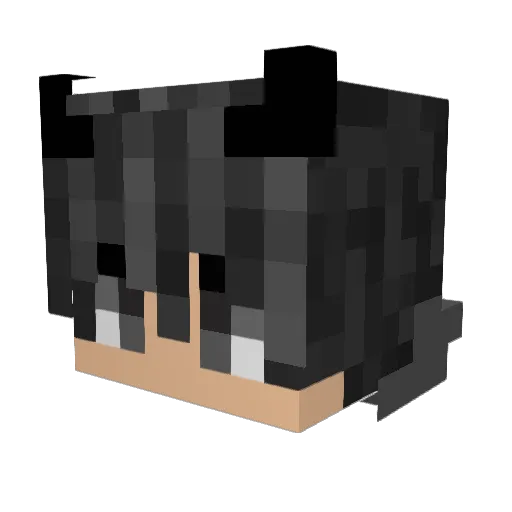 Mondss Minecraft avatar head, 3D render
