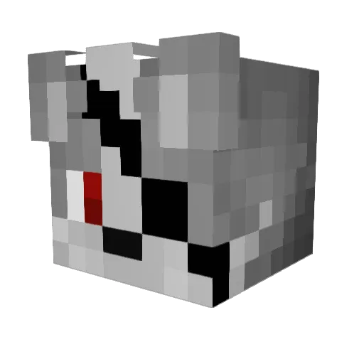 Mondwalzer Minecraft avatar head, 3D render