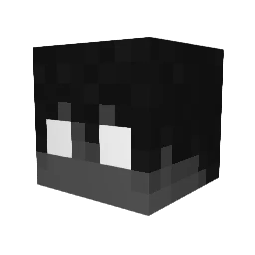 Moneda Minecraft avatar head, 3D render