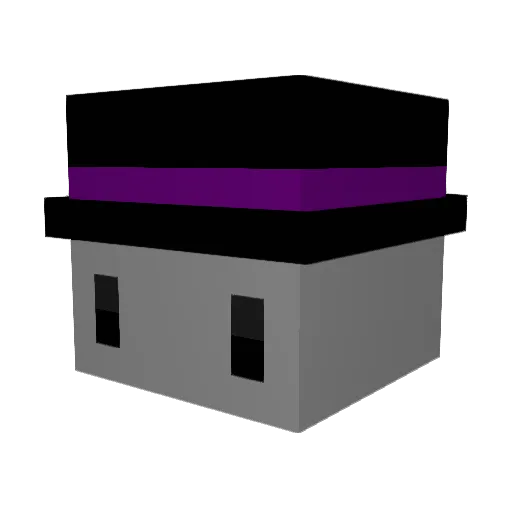 Moneth Minecraft avatar head, 3D render