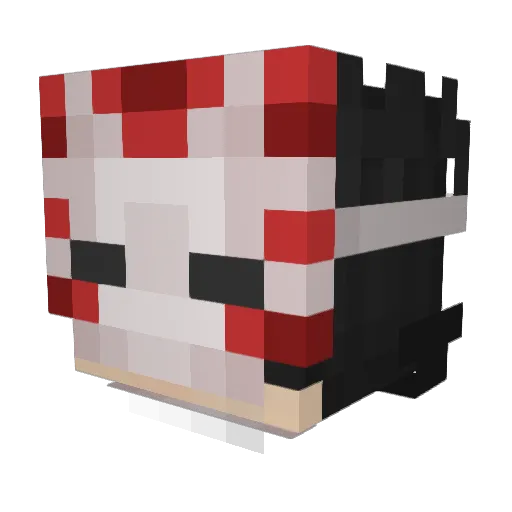 Monetywashere Minecraft avatar head, 3D render