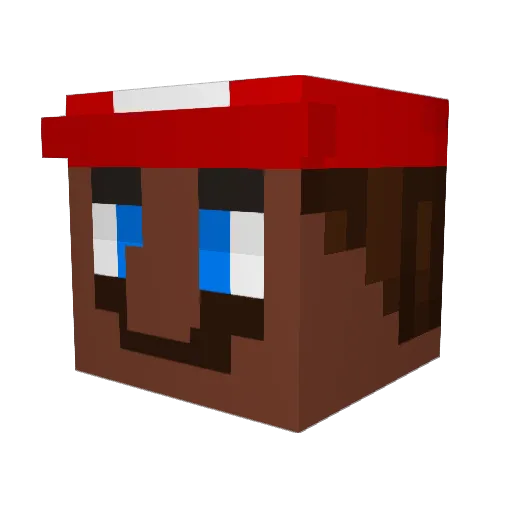 MoneyCriminal Minecraft avatar head, 3D render