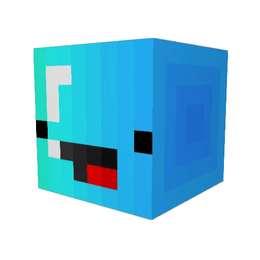 MoneyGrinder Minecraft avatar head, 3D render