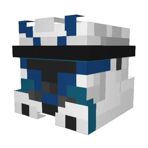 MoneyManD Minecraft avatar head, 3D render