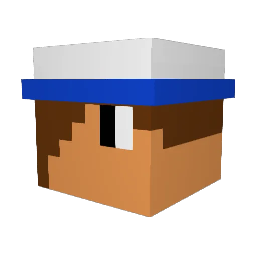MoneyMinerr Minecraft avatar head, 3D render