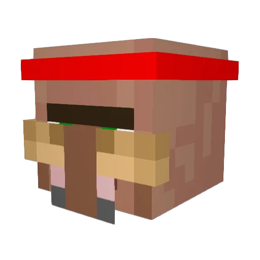 MoneyShott Minecraft avatar head, 3D render