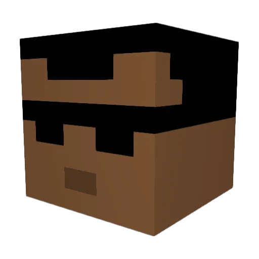 Moneyman16 Minecraft avatar head, 3D render