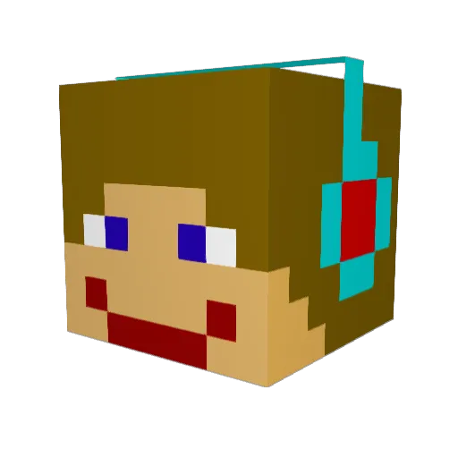 Moneyman705 Minecraft avatar head, 3D render