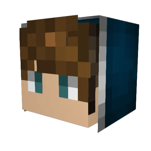 Moneymaster410 Minecraft avatar head, 3D render
