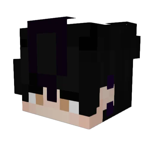 Monfuk Minecraft avatar head, 3D render
