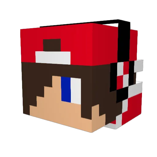 Mong1309 Minecraft avatar head, 3D render
