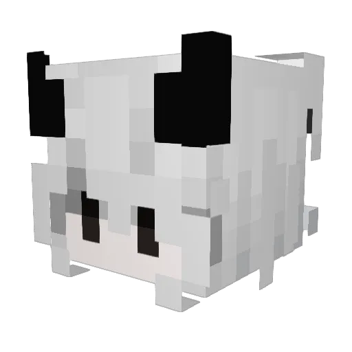 Mong_Xing Minecraft avatar head, 3D render